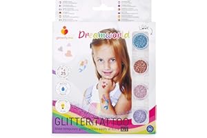GLITTERIFY ME Mundo de ensueño – Kit de tatuajes de purpurina para niñas – Hecho en la UE, calidad cosmética