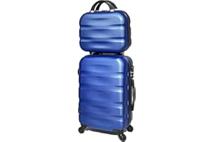 CELIMS Valise Cabine/Moyen/Grande avec ou sans Vanity, Marque Française (Bleu (5806), Cabine & Vanity)