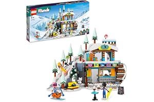 LEGO 41756 Friends Les Vacances au Ski, Set de Mini-Poupées Liann, Aron et Zac et Figurine Animale Renard, Jouet pour Filles, Garçons et Enfants, Idée Cadeau Créatif de Noël