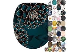 Sanilo WC Sitz mit Absenkautomatik, viele neue Toilettendeckel zur Auswahl, hochwertige Oberfläche, einfache Montage, stabile Scharniere (Dahlien)