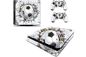 the grafix studio Football Brick Sticker/Skin Compatible with PS4 slim/Sony Playstation 4 Slim Console & Remote controller stickers, pss6