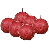 CERERIA DI GIORGIO Risthò Kerzen Kugel, Wachs, Rot, 8 X 8 X