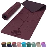 Yogii Esterilla de Yoga 6 mm Antideslizante TPE L&iacute;neas de Alineaci&oacute;n | Para Pilates, Fitness y Entrenamiento en Casa &middot; Uso De