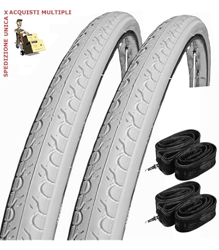 Copertone Bici 700x28C Marrone - Per Fixed Gear, Single Speed E City Bike - Foto 4