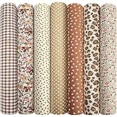 Aucuu 7 Pieces 50 x 50 cm Patchwork Design Cotton Fabrics, Cotton Fabric, Patchwork Fabrics, Printed Cotton Fabric Designs, f