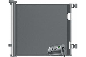 KIDIZ® Treppenschutzgitter Türschutzgitter ausziehbar 0-140CM | kindersicheres Treppengitter für Babys & Haustiere | Schutzgitter für Treppen & Türen Absperrgitter inkl. Bodenanker & Montagezubehör