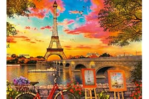 Ravensburger 12000426 - Kväll i Paris - pussel 500 bitar - pussel för vuxna och barn från 12 år och uppåt, Paris pussel