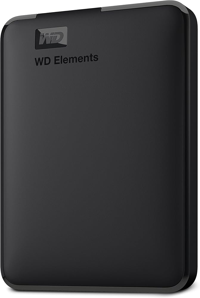 WD 6TB Elements Portable Hard Drive for Windows, USB 3.2 Gen 1/USB 3.0 for PC & Mac, Plug and Play Ready - WDBHJS0060BBK-WESN
