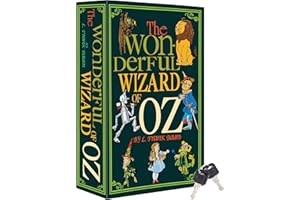 ULIXU OZ Real Pages Book Safe with Key Lock,Metal Lock box,Secret Lock Box,Hollowed Out Book,Hidden Secret Compartment 9.3''x6.1''x2.3''