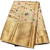 Women's Glory Handloom Pure Soft Tissue Saree With Banarasi Weaving Zari Border And Running Bp | Saree For Party, Wedding, An