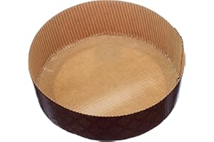 Decora 0320165 0320165-Molde bajo, 500 g, 5 Unidades, Horno, Color marrón, Papel para Hornear, 5