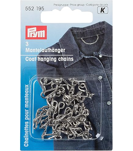 Set De 3 Chaînettes Métalliques à Coudre - Or, Argent, Noir, Pour Suspendre Vêtements Ou Accessoires