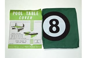SGL POOL TABLE COVER TO FIT 8FT TABLE WITH 8 BALL DESIGN**