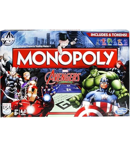 Hasbro MONOPOLY Avengers Board Game (Multi-Colour) : Amazon.co.uk