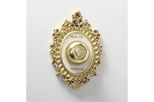 mucplants Wand-Objekt Glocke Champagne Gold Kunstharz H23cm Champagner Wandbild