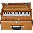 BINA 23B Deluxe, Harmonium, 2 1/2 Octaves, 32 Keys, Small, Portable, Compact, Special Reeds, Safri, Natural Color, Bag, Book, Kirtan, Musical Instrument Indian (PDI-411)