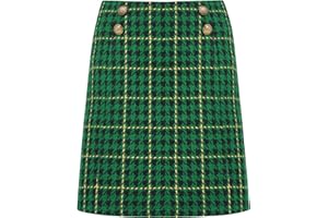 Joe Browns Women's Green Check Co-ord Suit A-line Mini Skirt