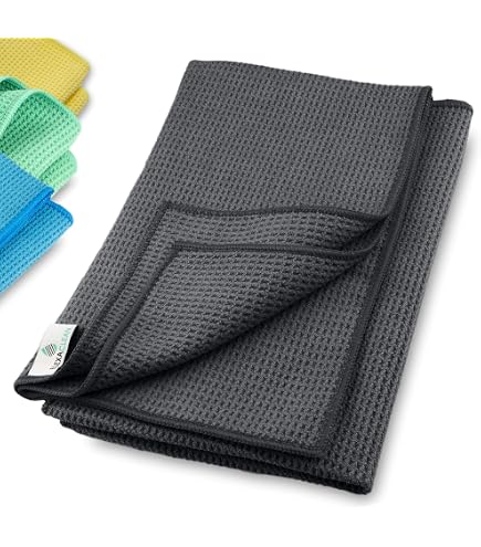 12 Panni In Microfibra ELEXACLEAN 30x30 Cm – Multiuso Per Auto, Casa, Bagno E Cucina, Senza Pelucchi - 5