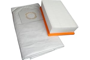 SAUBERMANN Set: 1x Filter + 10x Vliesbeutel für Würth ISS 35/35-s - Made in Germany, Staubfilter + Staubsaugerbeutel; 30 Liter Fassungsvermögen, reißfest, mehrlagiges Vlies, Filter in Staubklasse M, passgenau