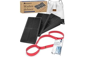 WEIDEBACH® Zaprojektowany z dr Freytagiem, 3-częściowy zestaw do rozciągania łydek, wraz z taśmą rozciągającą i instrukcją ćwiczeń, skuteczny prostownik do zdrowego rozciągania, klin mobilizacyjny do