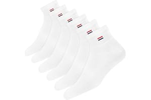 NAVYSPORT 6 Paar Sneaker Socken Herren Damen Sportsocken Baumwoll Socken Quarter Socken Unisex. (Mehrfarbig, 6 Paar)
