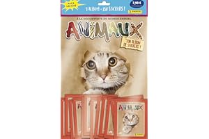 ANBOBO Panini France SA Animaux - 1 Album + 250 Stickers