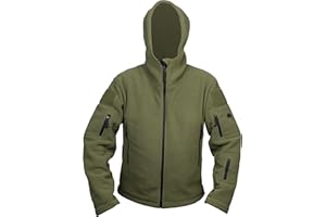 Savage Island Męska kurtka polarowa z kapturem, zimowa, ciepła, outdoorowa, wojskowa, polowania, taktyczna, paintballa, wędrówek, uprawiania sportów zimowych