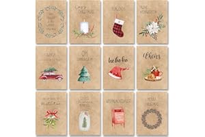 GENTLE NORTH Weihnachtskarten Set (32 Stück) mit unterschiedlichen Motiven - A6, für Weihnachten - Eine Christmas Postkarte für jeden deiner Liebsten - Coole Weihnachtspostkarten mit und ohne Sprüche