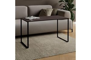 AKKE Stolik Kawowy Stolik do Salonu z Metalowymi Nóżkami Laminowany Blat Wysokość 55 cm Nowoczesny Styl Loftowy 70x50cm Wenge