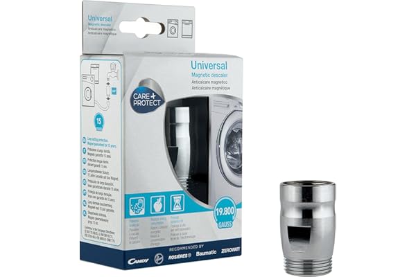 CARE+PROTECT Anticalcaire Magnétique pour Lave-Linge et Lave-Vaisselle - Universel - Élimine le Calcaire et Réduit les Consommations d'Energie - Prolonge la Durée de vie de la Machine - 1 unité