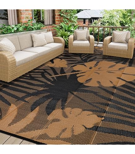Tappeto Esterno GENIMO Reversibile 150x240cm - Impermeabile Per Giardino, Terrazza E Campeggio - Foto 8