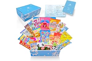 JAPAN2OZ Japanese Snacks & Candy Box & English Pamphlet 30 x Dagashi Sweets Candy Valentines Gift