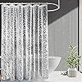 KUBER INDUSTRIES 0.20mm PVC Shower Transparent Curtain in Coin 3D Design (Width-54 Inches X Height-84 Inches) 7 Feet (C0831), Standard
