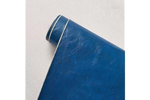 E-ALLDIR Patch De RéParation En Cuir Patchs Kit De RéParation Auto-AdhéSifs Tissu En Cuir Pu Tissus De CanapéS SièGes D'Auto Trous De RéParation DéChirures, BrûLures, Taches bleu royal 69 x 400 cm