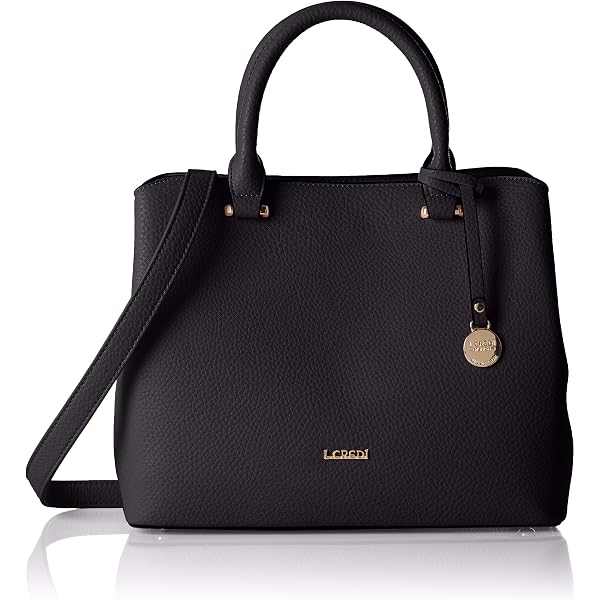 Sac à Dos L.CREDI Melanie – Noir, Femme, Polyuréthane, Réglable (Neuf)