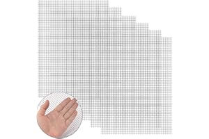 Heveer Rete Fine Rete Metallica in Acciaio Inox 5 Maglia per la Protezione del Filtro Griglia di Ventilazione 6 Pezzi 30x21cm