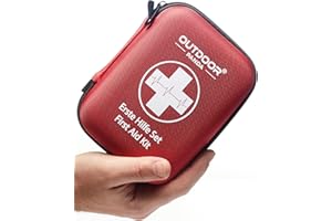 Outdoor Panda Kit de premiers secours d'urgence avec contenu en provenance d'Allemagne selon la norme DIN 13167 + aide respiratoire d'urgence + gel Burnshield pour brûlures