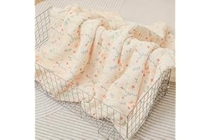 SUPERBE BEBE Couverture Bébé Enfant en Minky Douce Et Mousseline Oeko Tex pour Lit Bebe - 75x100 - Couverture Enfant Maternelle pour Sieste - Plaid Bebe - Cadeau Naissance Fille Ou Garçon - Couette Bébé Hiver