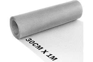 BLOSTM Siatka druciana ze stali nierdzewnej 304 – 30 cm x 1 m, odporna na rdzę, cienka metalowa siatka do otworów wentylacyjnych, cegieł powietrznych, okien, chroni przed gryzoniami, owadami i