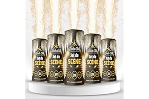 zenda club 5 getti di scena - Sparkle 3 metri / 60 secondi - Colore argento - Categoria F1 - Luci d'artificio per interni per matrimoni ed eventi - senza trigger