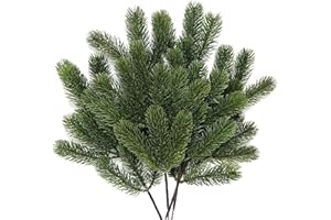 ‎TINA TINA 4 Bündel Tannenzweige Künstlich wie Echt 44cm, Tannengrün Künstlich Kiefernzweige Kunsttanne Kunstzweige, Kunstpflanze Weihnachtszweige für Weihnachtsdeko Adventskranz Deko Zweige Weihnachten