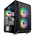 KOLINK Citadel Mesh Boitier Mini Tour Micro ATX LED ARGB- Toure PC Gameur - Boitier PC Verre Trempé - Tour D'ordinateur Vide 