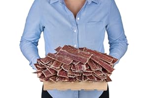 LOVELY DOG Natürliches Rinderdörrfleisch für Hunde (500g) - Proteinreicher Premium Hundesnack, Ideal für Zahnpfleg (1 kg (1er Pack))