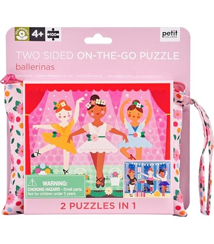 Petit Collage Puzzle Pista Del Gelato In Legno | Gioco Educativo 8 Pezzi + Carretto E Figure | Materiale Ecologico | 5055923781838 - 2