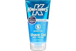 King of Shaves Sensitive Shaving Gel for Men 150ml | TWIN-PACK | Mens Shaving Gel | Shave Care Products | Mens Shavecare | Shaving Cream | Shave Cream for Men