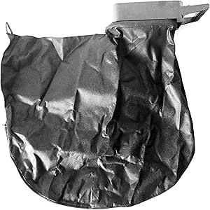 Sac De Ramassage Pour Souffleur à Feuilles – Tissu Oxford 60x44 Cm – Fond Zippé, Sangle Réglable – Accessoire Jardin