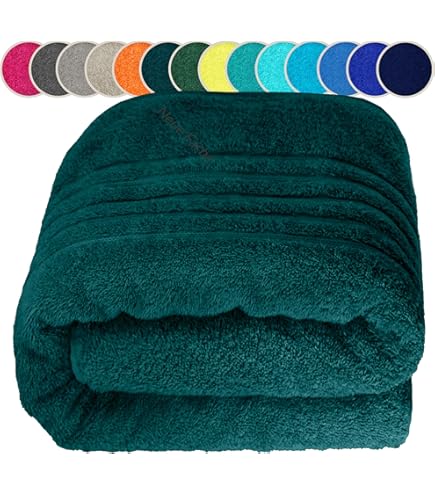 Merana Saunatuch XL - Saugstarkes Frottiertuch 80x200cm Oeko-TEX