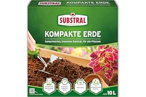 Substral Tierra de Coco compacta para macetas, para Todas Las Plantas, en práctica Bolsa de 10 L, Color Verde