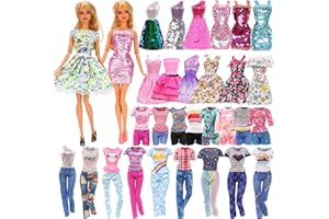 Miunana 10 PCS Accesorios para 11.5 Pulgadas 28 - 30 CM Muñecas: 10 Ropas Vestidos (Seleccionado Al Azar)