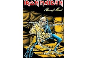 Iron Maiden Poster Textile Flag Piece of Mind Logo Official Black 70cm x 106cm One Size